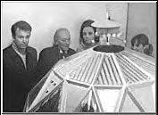 The TARDIS crew and a Mechanoid